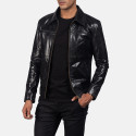 Mystical Black Mens Leather Jacket