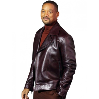 Aladdin Promotion Will Smith Leather Jacket