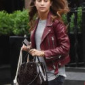 Alicia Vikander Stylish Leather Jacket
