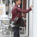 Alicia Vikander Stylish Leather Jacket
