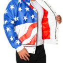 American Flag Vanilla Ice Leather Jacket