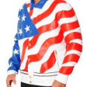 American Flag Vanilla Ice Leather Jacket