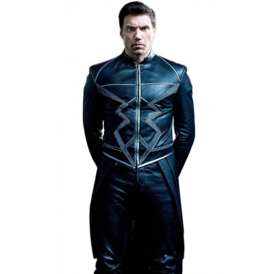 Anson Mount Inhumans Black Bolt Leather Jacket For Men