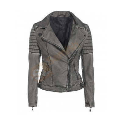 Antique Vintage Retro Womens Leather Jacket