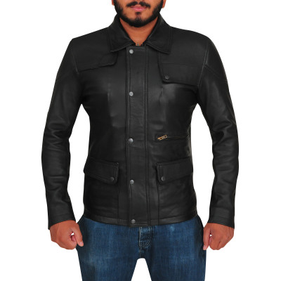 Arnold Schwarzenegger Terminator Genisys Black Jacket