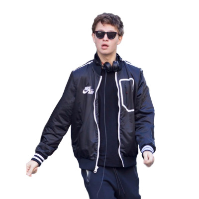 Baby Driver Ansel Elgort Black Jacket