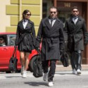 Baby Driver Eiza González Black Coat