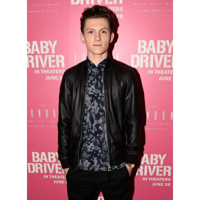 Baby Driver Premier Tom Holland Jacket
