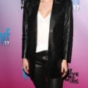 Bella Thorne Leather Coat
