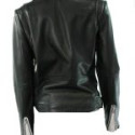 Black White Women’s Biker Leather Jacket