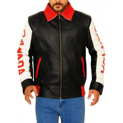 Bomber Style Canadian Flag Design Jacket