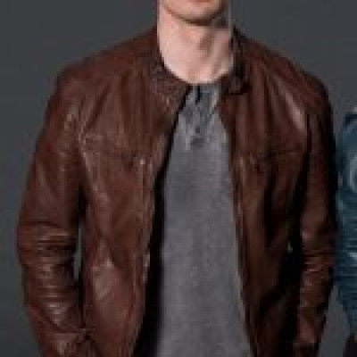 Bradley James Damien Thorn leather Jacket
