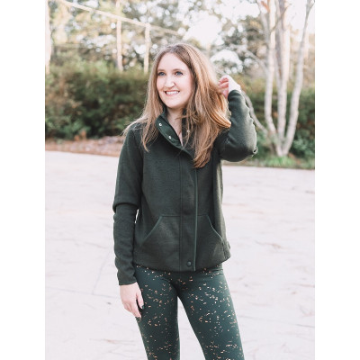 Brooke Harrison Women’s Sweater Jacket In Green