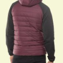 Burgundy Hybrid Bomber Jacket