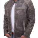 Cafe Racer Distressed Leather Jacket