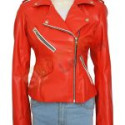 Charlotte McKinney Stylish Red Jacket