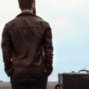 Chris John Millington’s Shiny Leather Jacket In Brown For Men