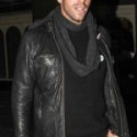 Chris Martin Coldplay Black Hooded Real Leather Jacket