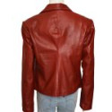 Claire Redfield Blazer Maroon Leather Jacket