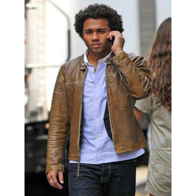 Corbin Bleu Biker Leather Jacket