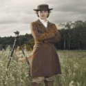 Dominique McElligott Hell on Wheels Brown Coat