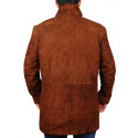 Elegant Suede Leather Coat