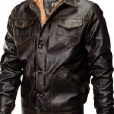 Fleece Warm Thick Winter Motorcycle Leather Jacket