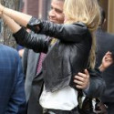 Gisele Bündchen Brazilian Model Black Leather Jacket