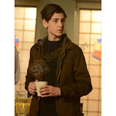 Gotham David Mazouz Brown Jacket