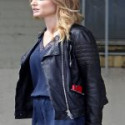 Heather Graham Half Magic leather Jacket