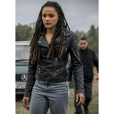 Hellboy Sasha Lane Black Leather Jacket