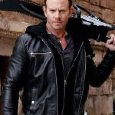 Ian Ziering sharknado Leather Jacket