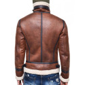 Inner Faux Fur Leather Jacket For Men’s