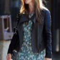 Isla Fisher Leather Jacket