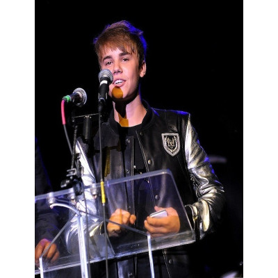 Justin Bieber Balmain Silver Sleeve Jacket