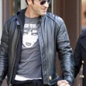 Justin Theroux Biker Leather Jacket