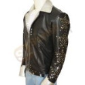 Kiss Starchild Alive Stud leather Jacket