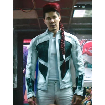 Lewis Tan deadpool 2 Leather Jacket