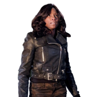 Liza Warner Arrow leather Jacket