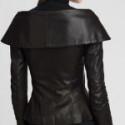 Maxine Nappa Faux Leather Jacket Slim Fit Coat For Women