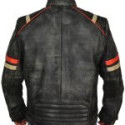 Men Cafe Racer Motorcycle Jacket