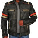 Men Cafe Racer Motorcycle Jacket