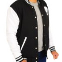 Men Skull Varsity Jacket