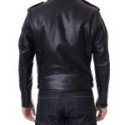 Men’s Black Real Leather Motorcycle Jacket