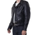 Men’s Black Real Leather Motorcycle Jacket