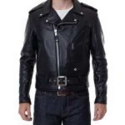 Men’s Black Real Leather Motorcycle Jacket