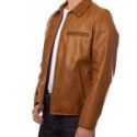 Men’s Brown Lightweight Real Leather Jacket