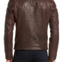 Men’s Brown Real Leather Moto Jacket