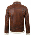 Men’s Casual Inner Faux Fur Casual Motorcycle Jackets