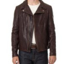 Men’s Dark Brown Real Leather Jacket